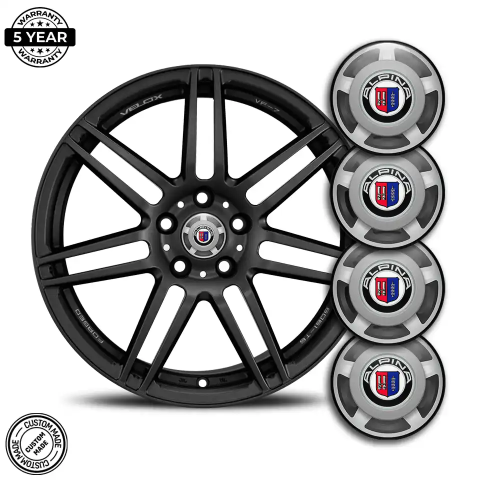 BMW Alpina Domed Emblem Self-Adhesive Stylish Design