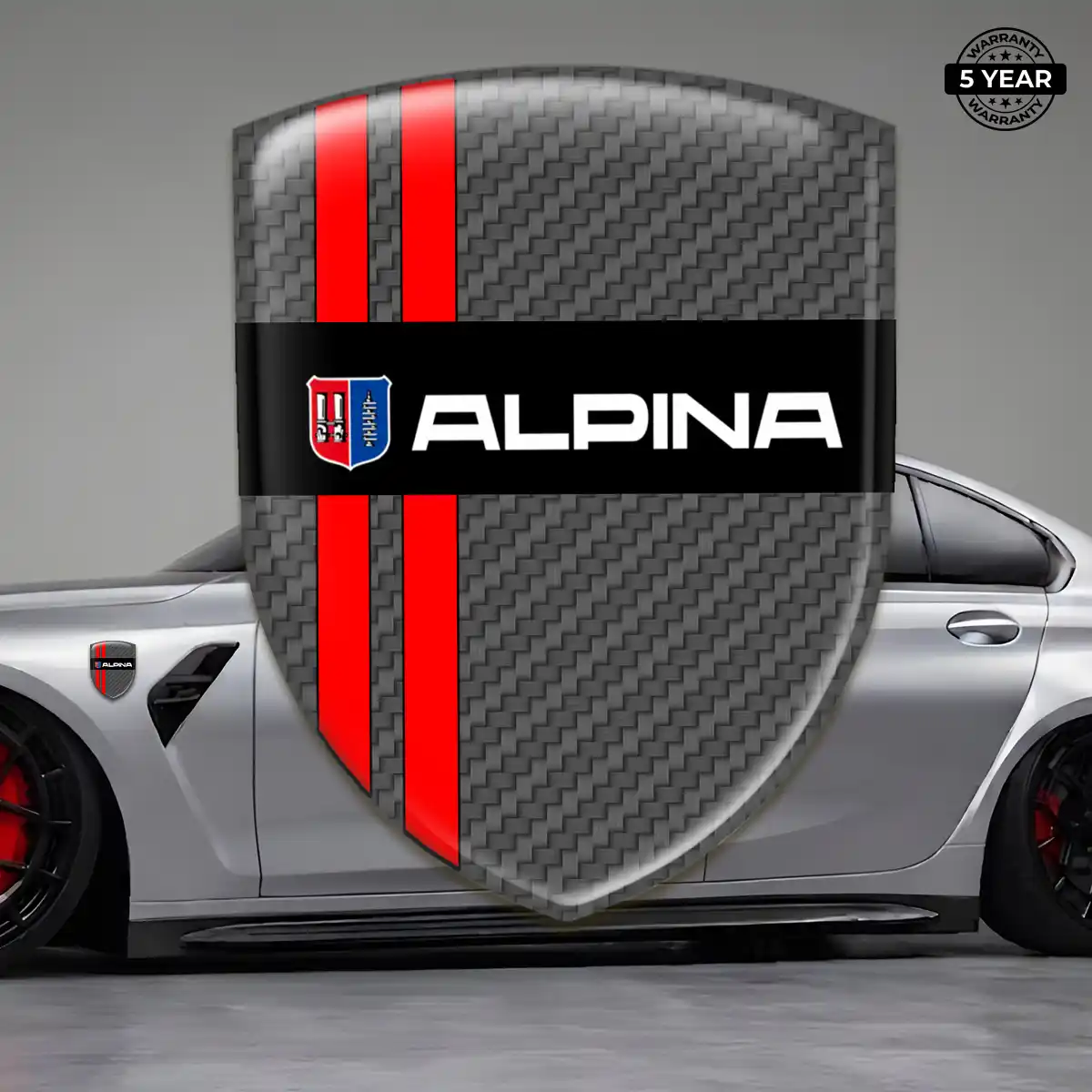 BMW Alpina Domed Emblem Sleek Style