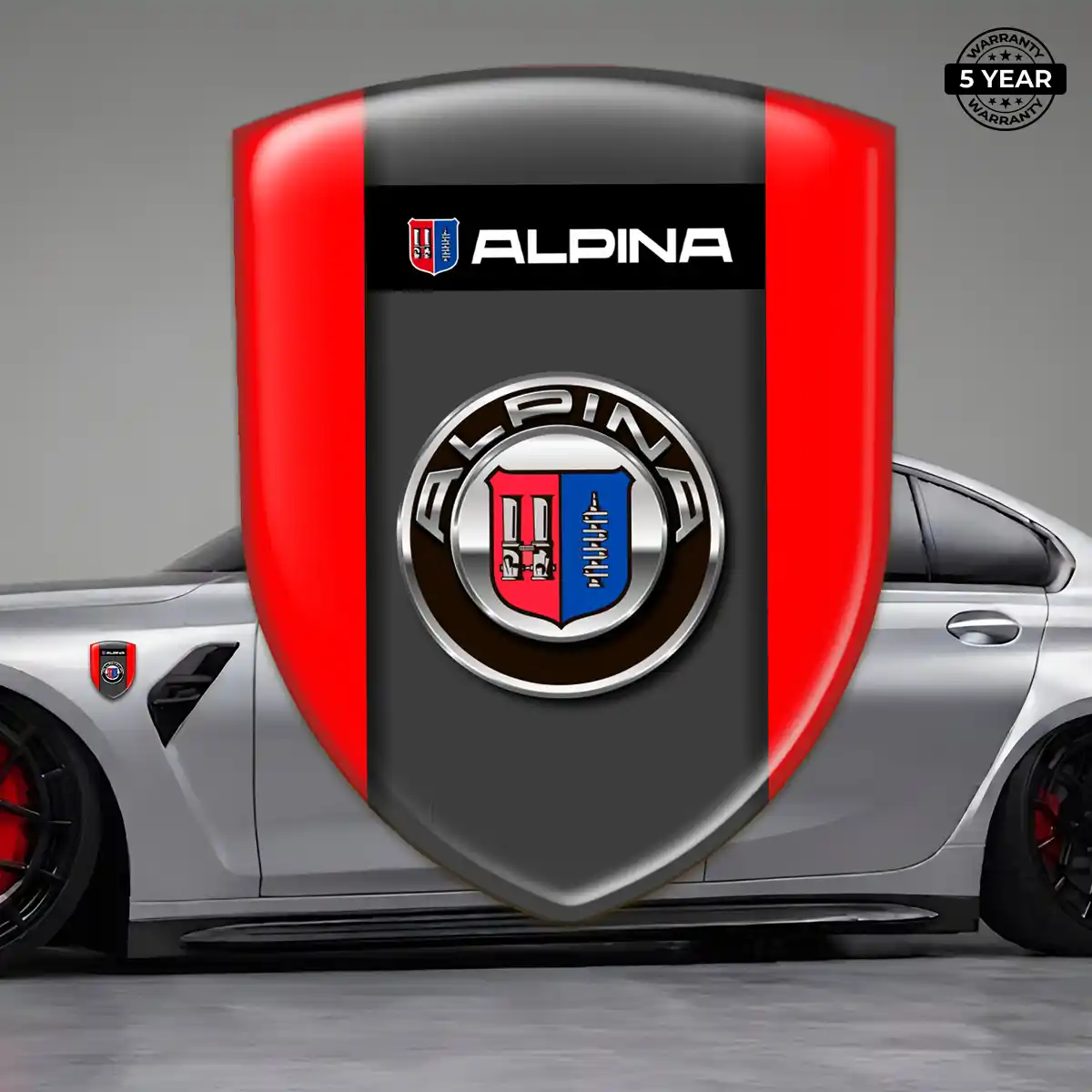 BMW Alpina Domed Logo Decal Sleek Style