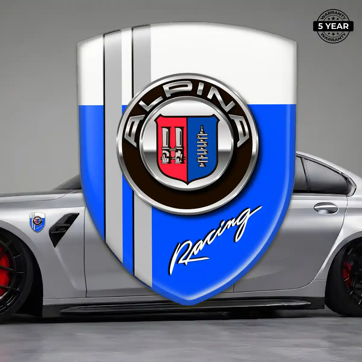 BMW Alpina Domed Logo Sticker Elite Finish