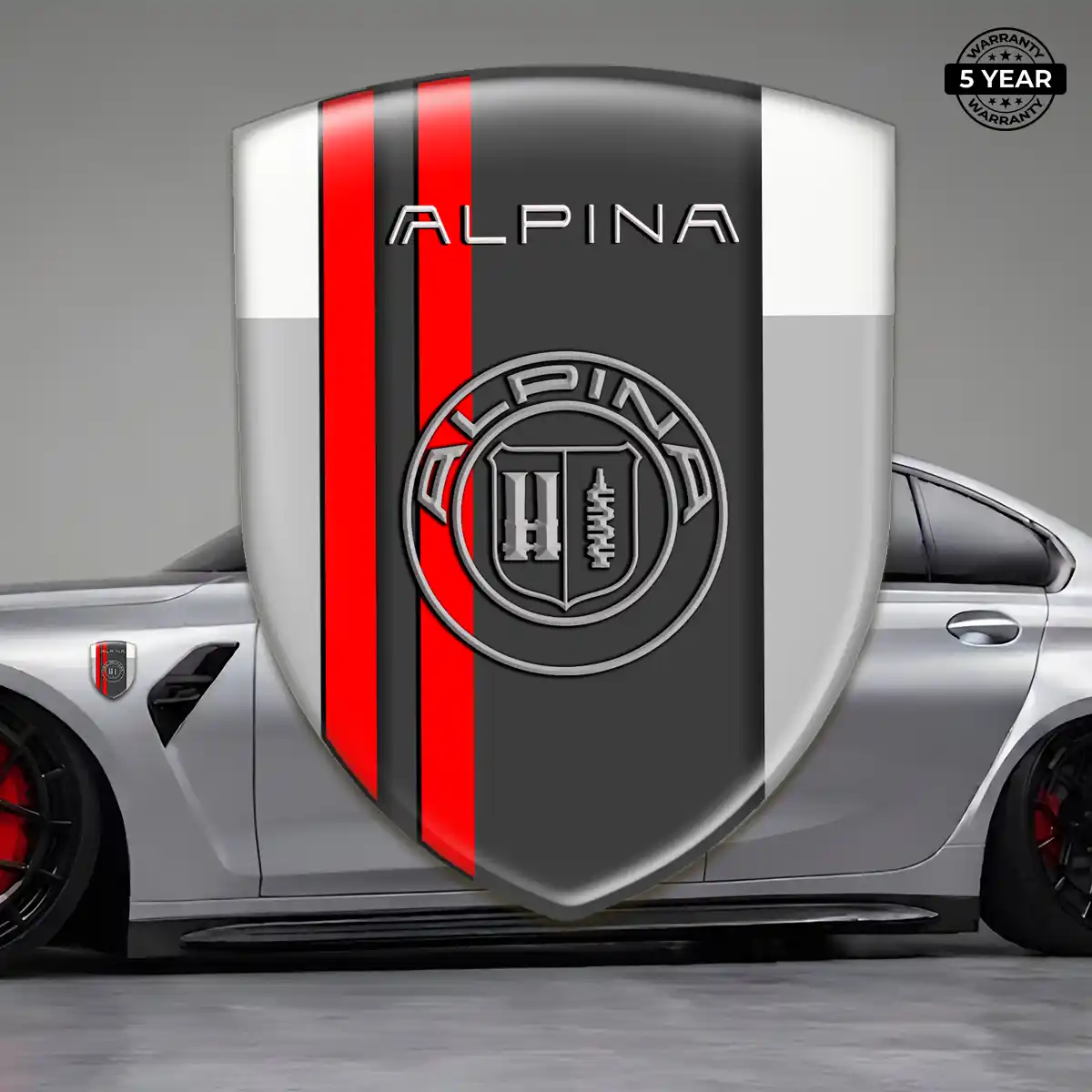 BMW Alpina Domed Logo Sticker Sleek Style