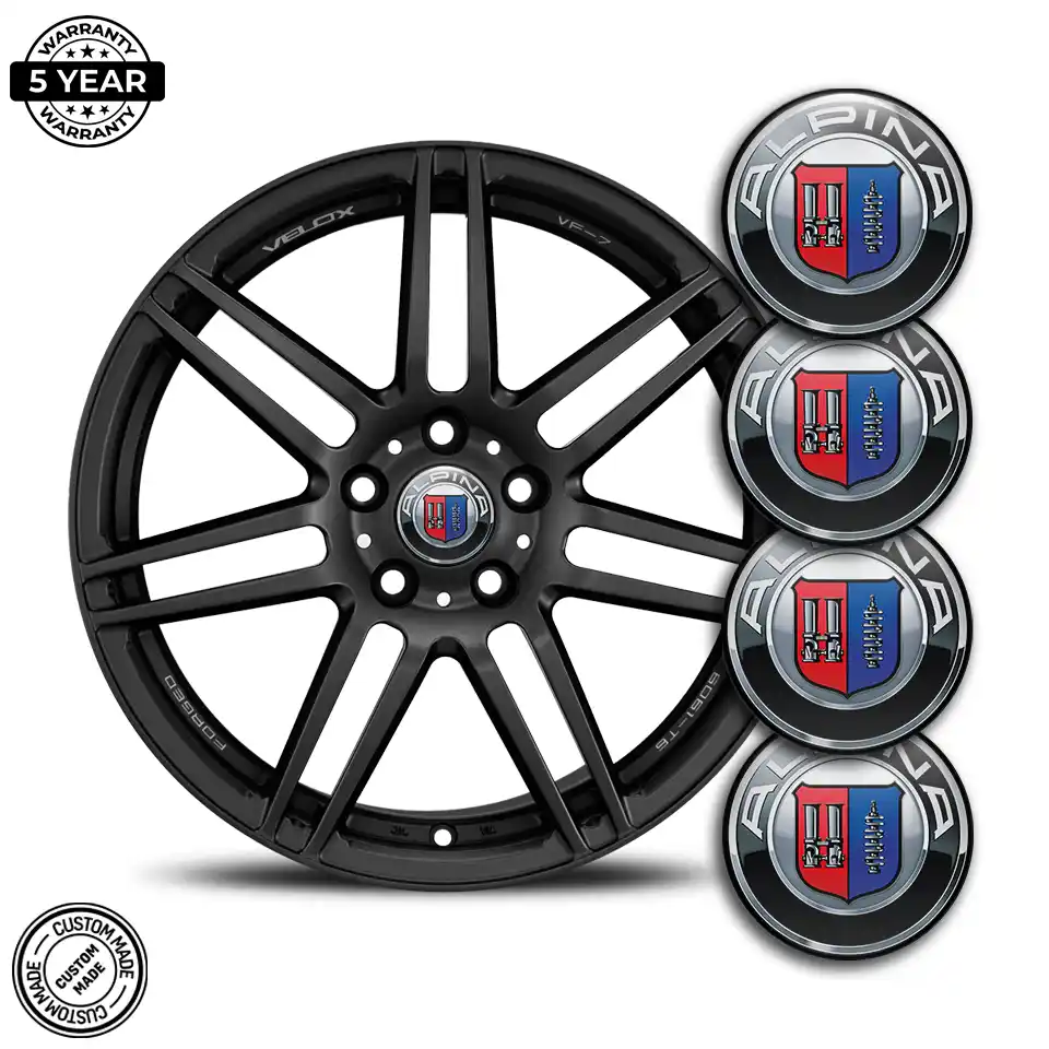 BMW Alpina Domed Sticker Self-Adhesive Stylish Design