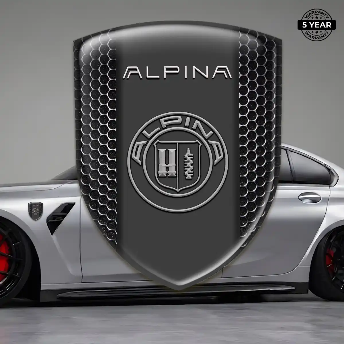BMW Alpina Emblem Badge Logo Elite Finish