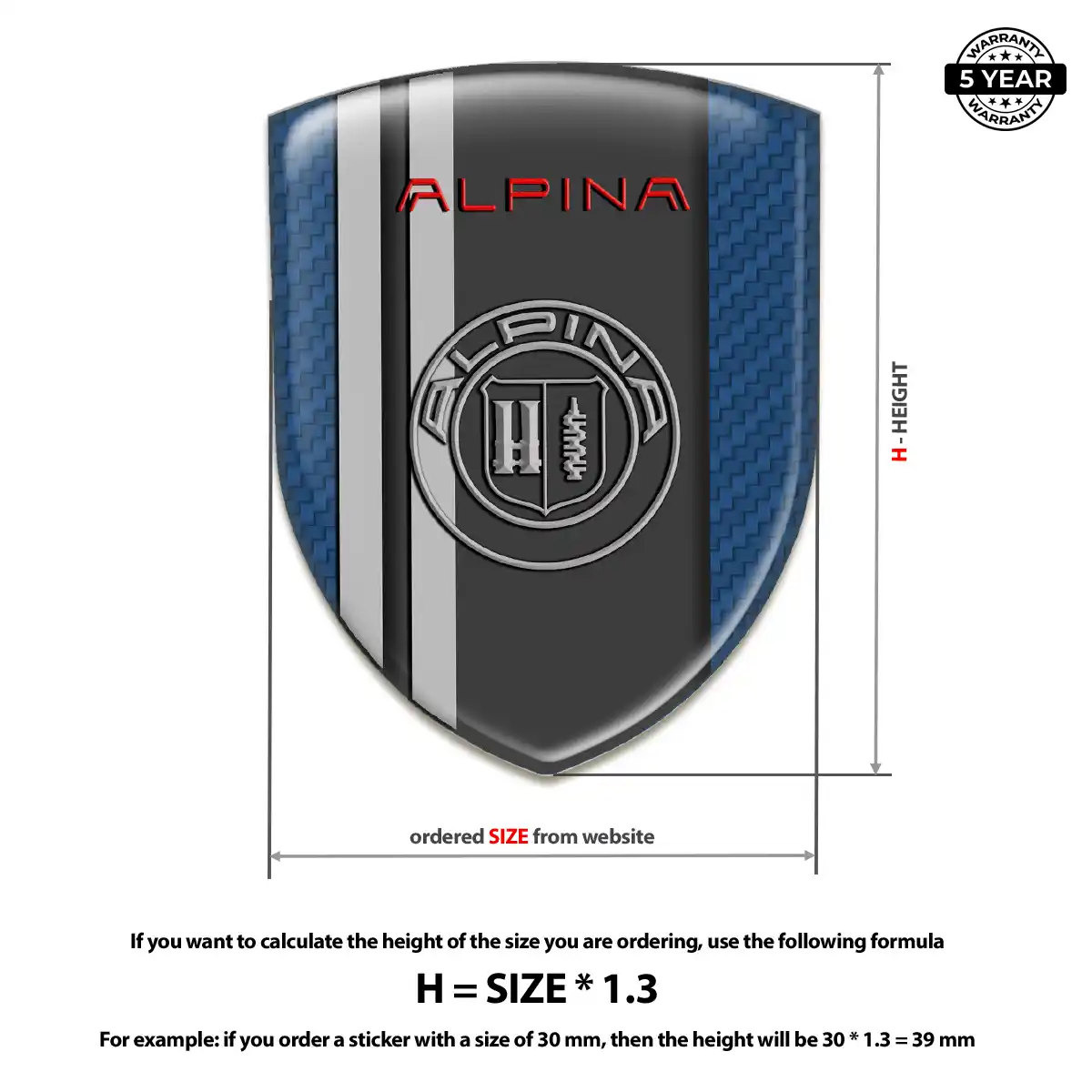 BMW Alpina Emblem Badge Logo Refined Design