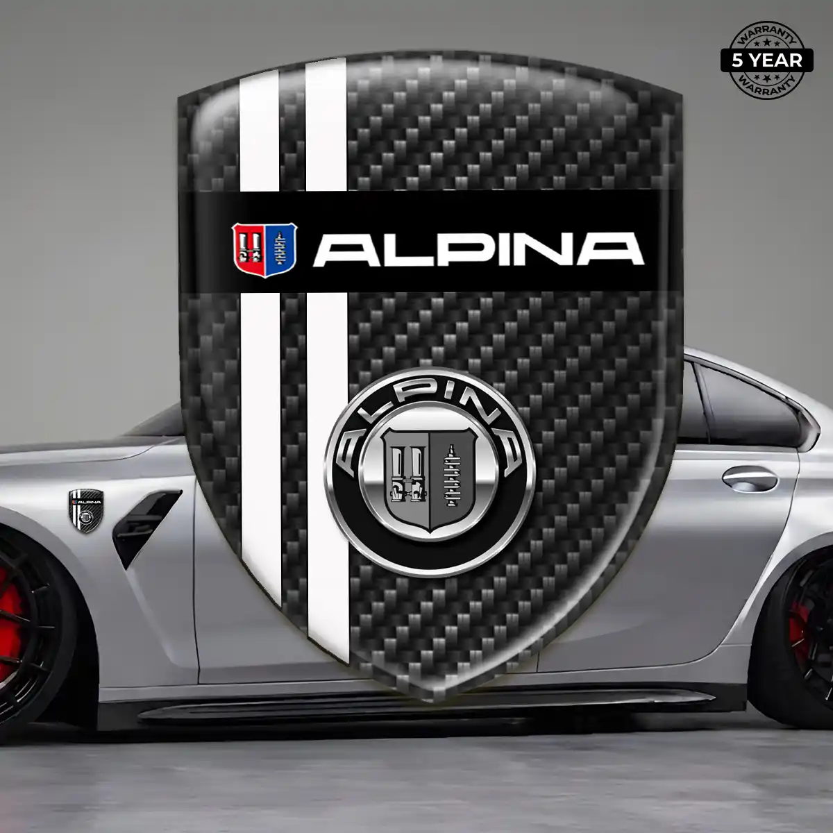 BMW Alpina Emblem Badge Logo Sleek Style