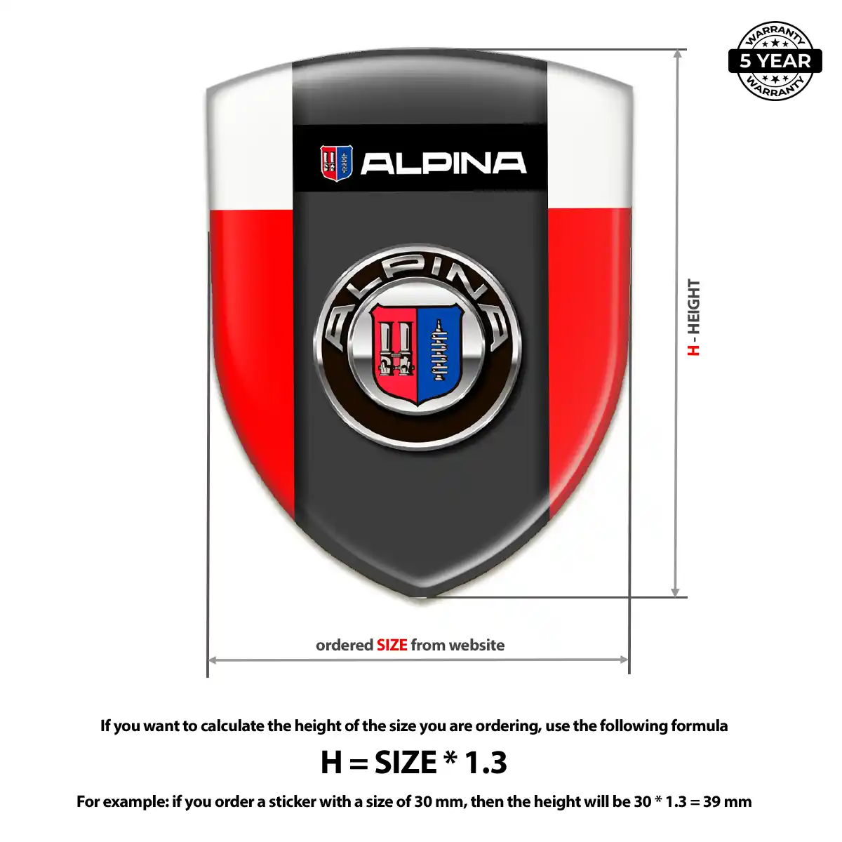 BMW Alpina Emblem Badge Refined Design