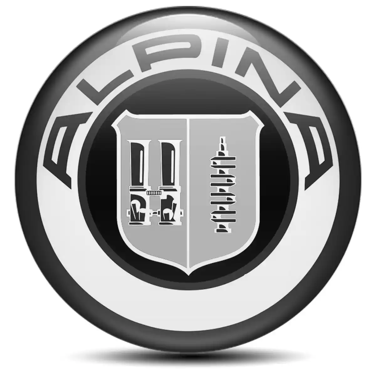 BMW Alpina Emblem Center Hub Cap Self-Adhesive Stylish Design