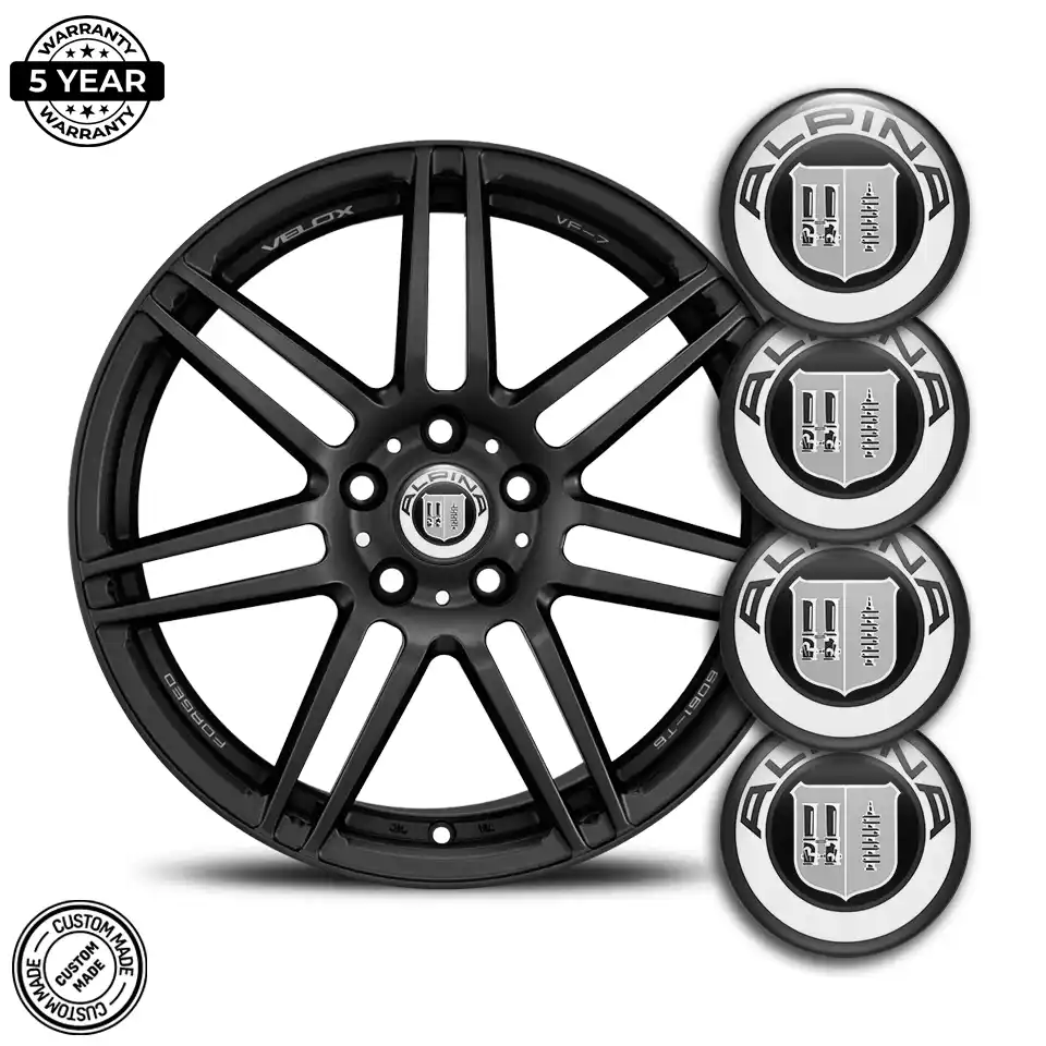 BMW Alpina Emblem Center Hub Cap Self-Adhesive Stylish Design