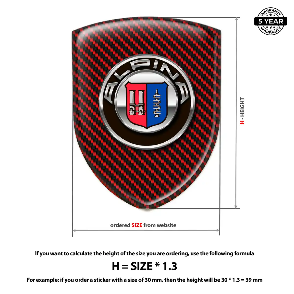 BMW Alpina Emblem Crest Refined Design