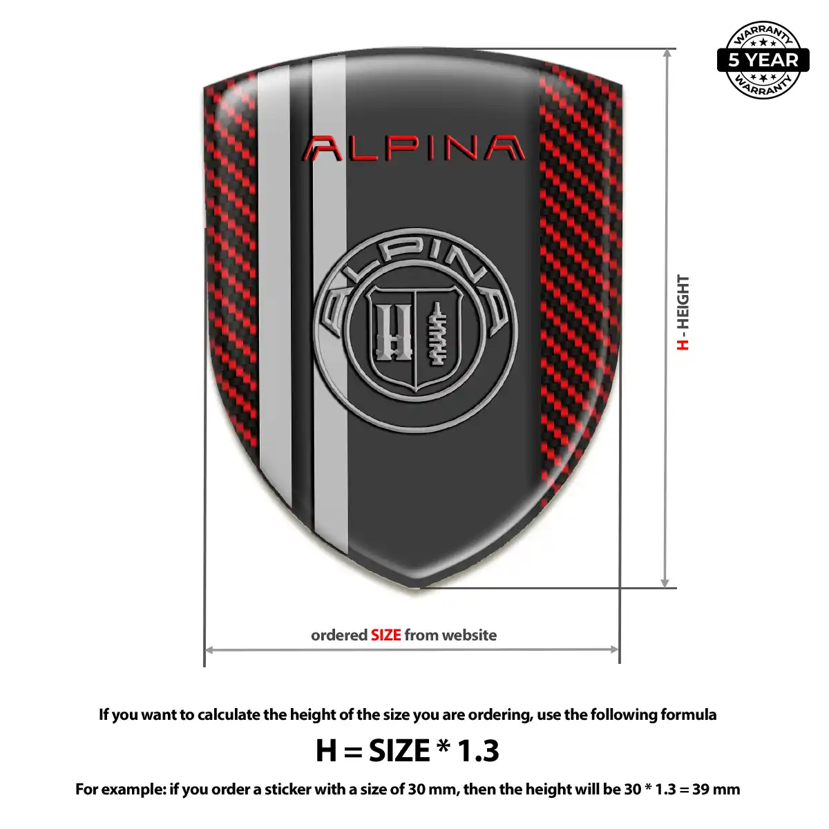 BMW Alpina Emblem Crest Sleek Style