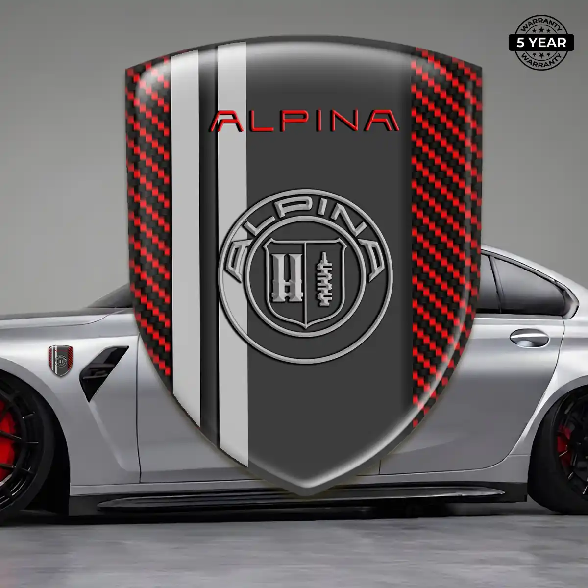 BMW Alpina Emblem Crest Sleek Style