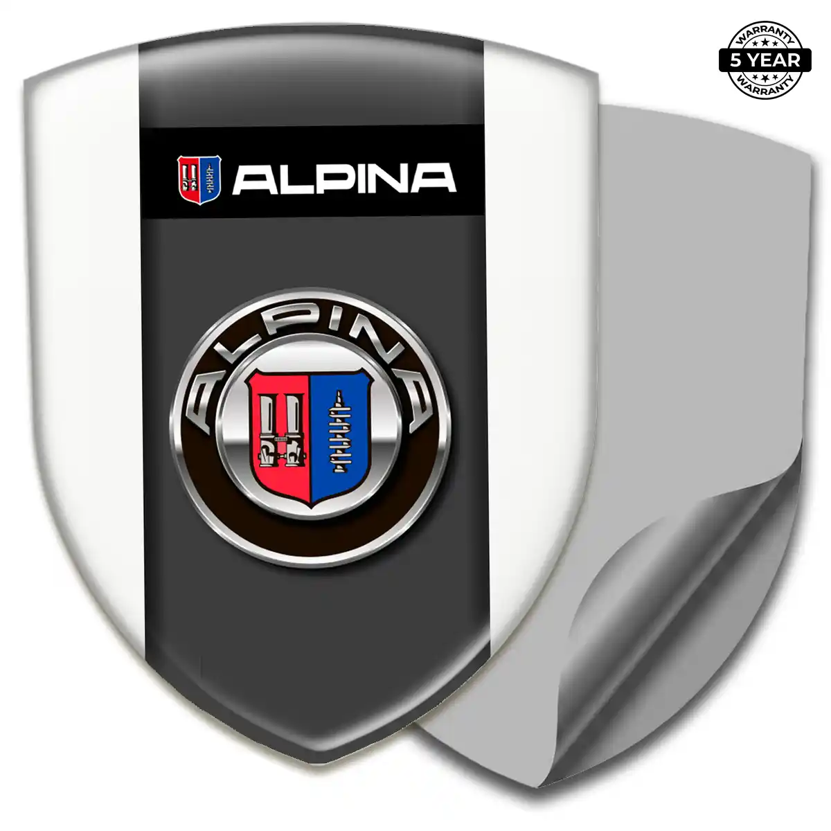 BMW Alpina Emblem Domed Badge Refined Design