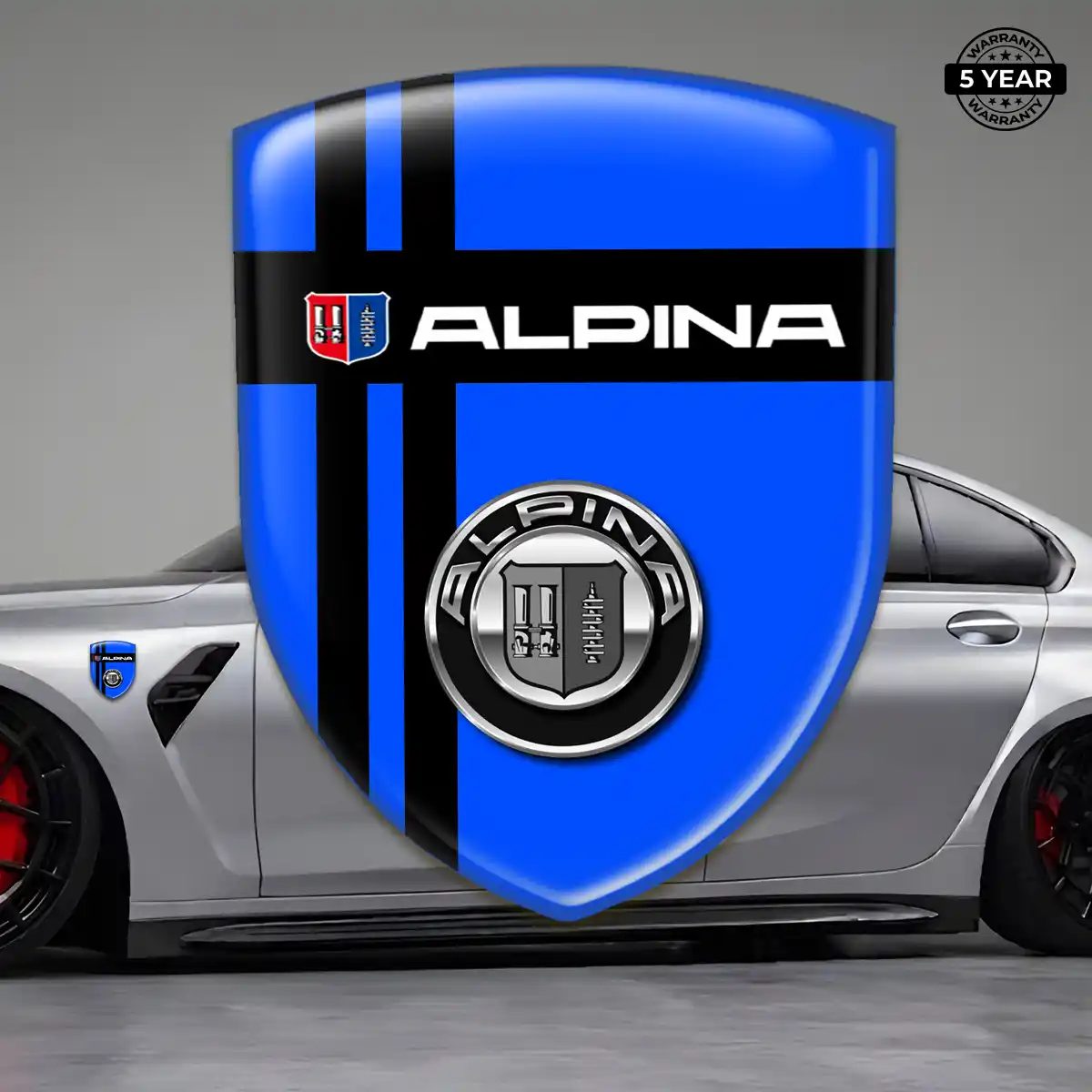 BMW Alpina Emblem Logo Badge Elite Finish