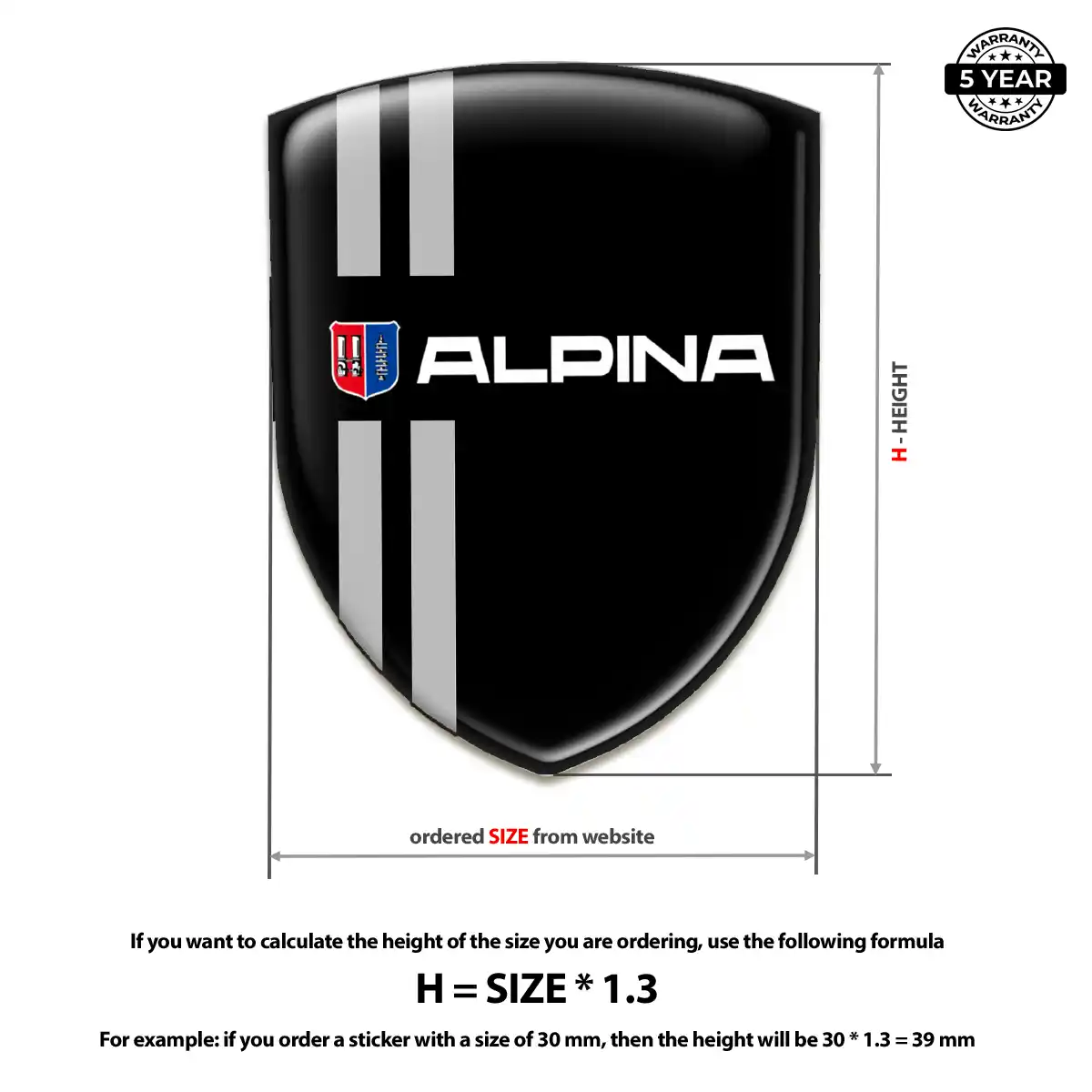 BMW Alpina Emblem Logo Badge Refined Design
