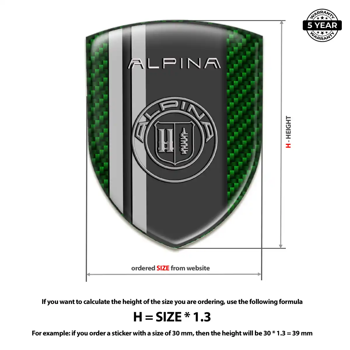 BMW Alpina Emblem Shield Refined Design