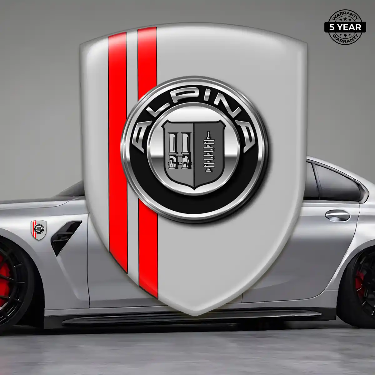 BMW Alpina Emblem Shield Sleek Style