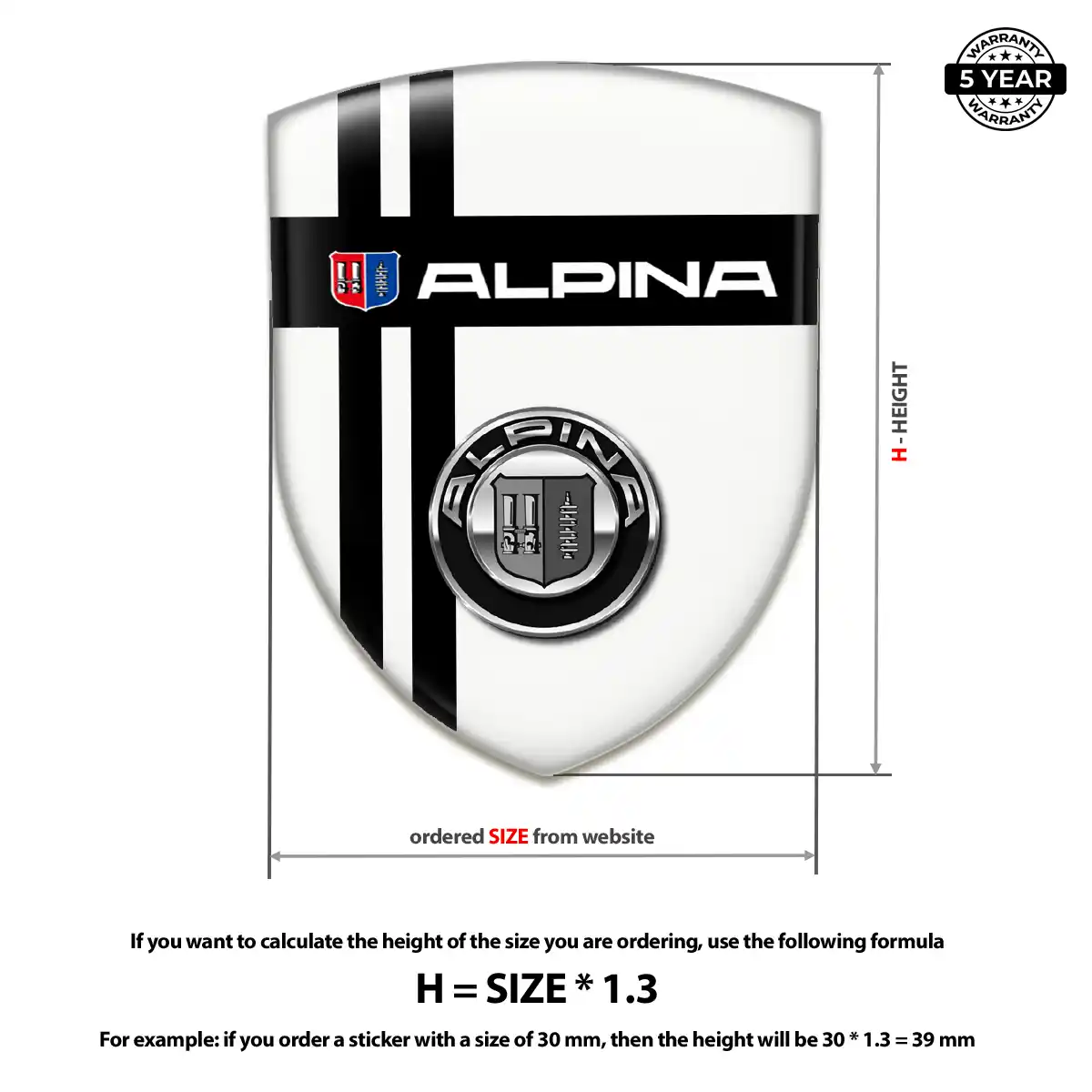 BMW Alpina Emblem Sleek Style