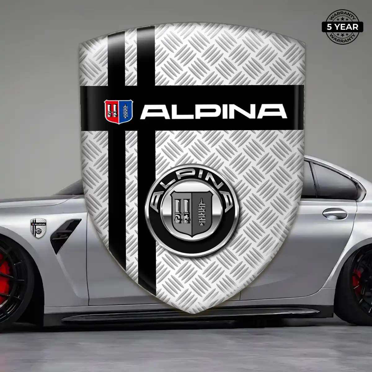 BMW Alpina Epoxy Domed Sticker Sleek Style