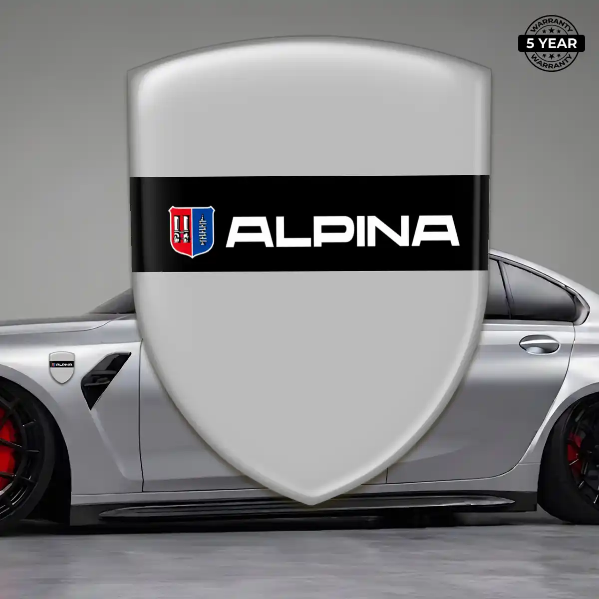 BMW Alpina Gel Emblem Sticker Sleek Style