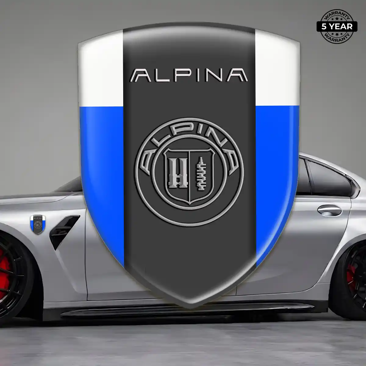 BMW Alpina Logo Badge Elite Finish