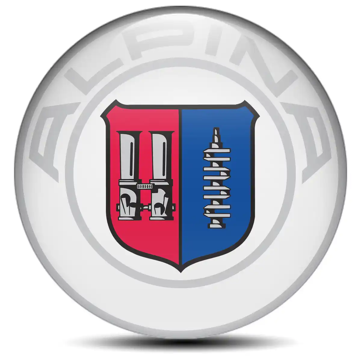 BMW Alpina Logo Silicone Sticker Stylish Design