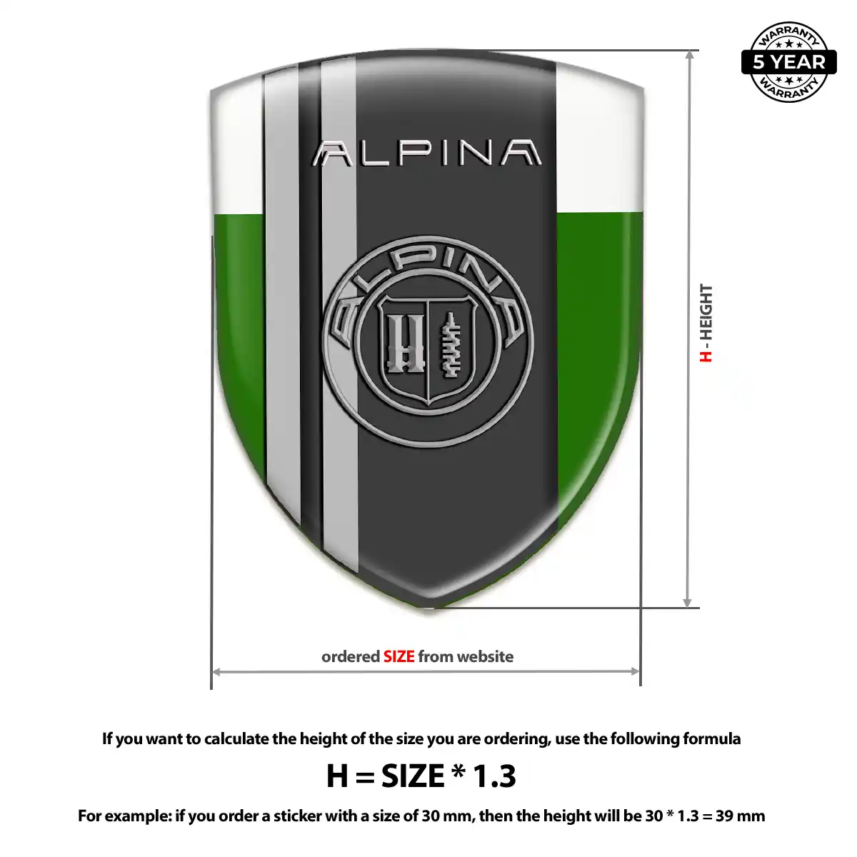 BMW Alpina Logo Sticker Sleek Style