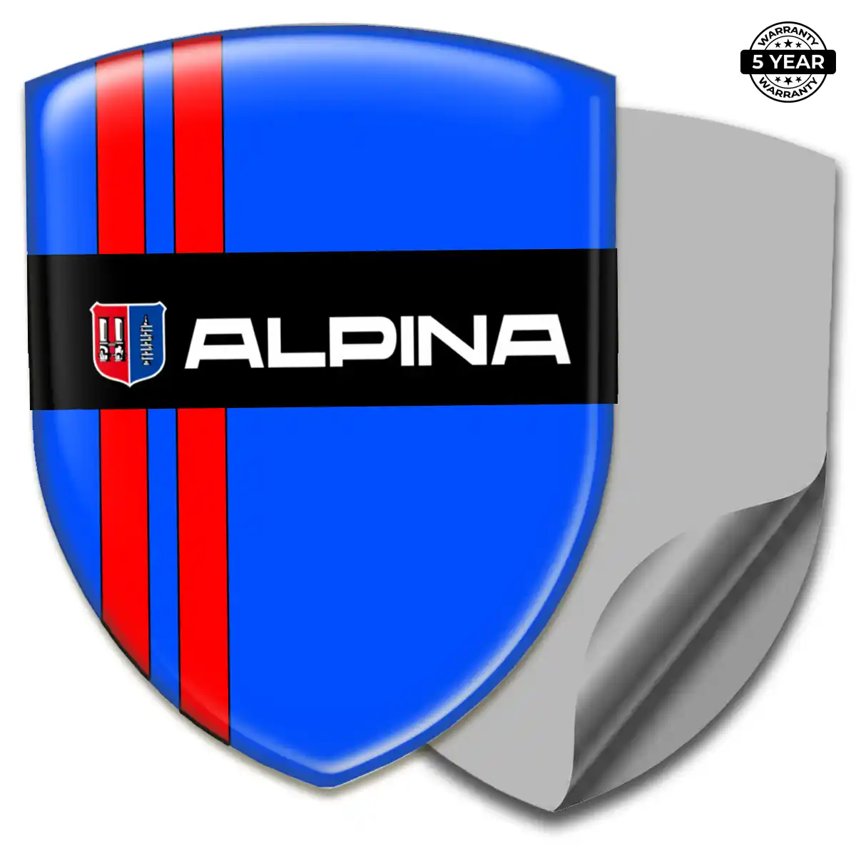 BMW Alpina Polyurethane Domed Sticker Sleek Style
