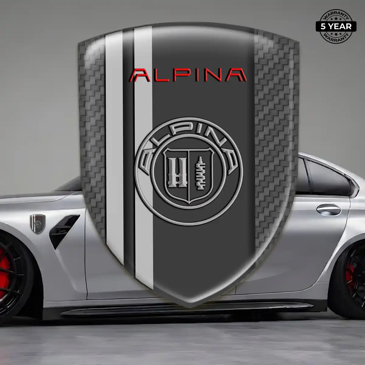 BMW Alpina Resin Domed Sticker Refined Design