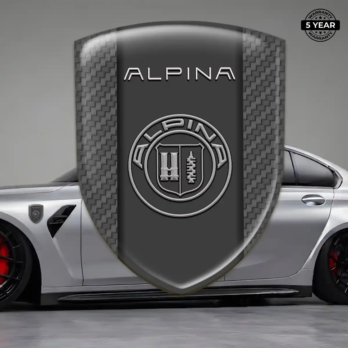 BMW Alpina Resin Emblem Sticker Elite Finish