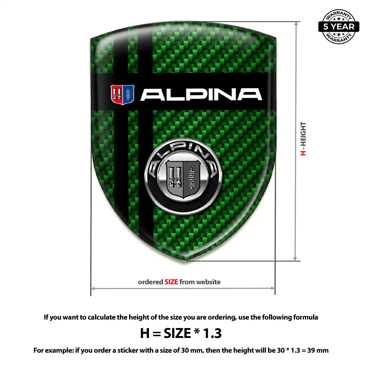 BMW Alpina Silicone Badge Refined Design