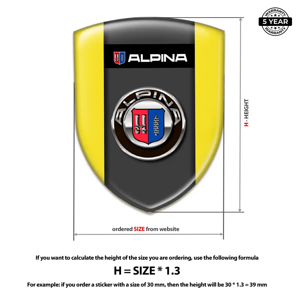 BMW Alpina Silicone Emblem Refined Design