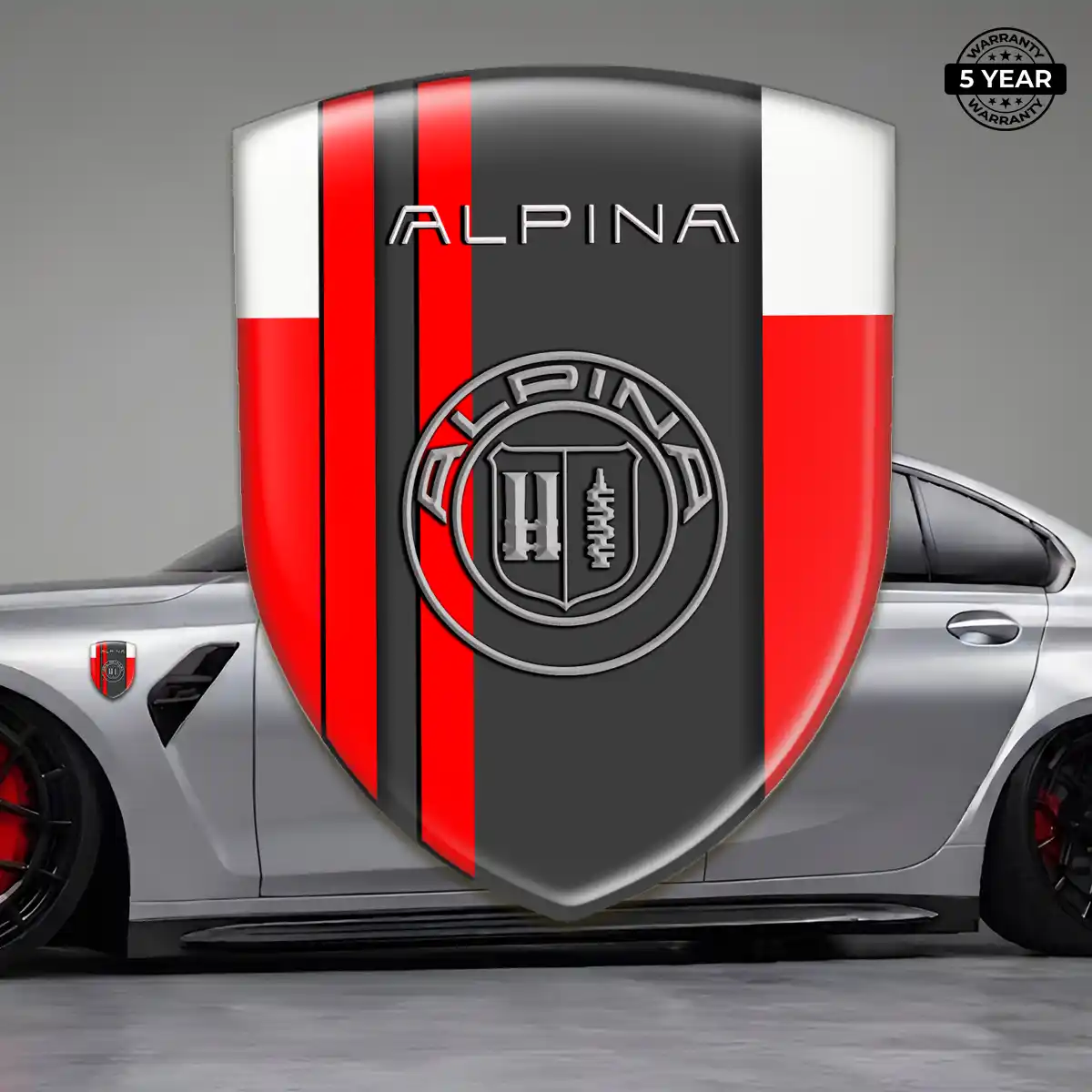 BMW Alpina Silicone Emblem Sleek Style