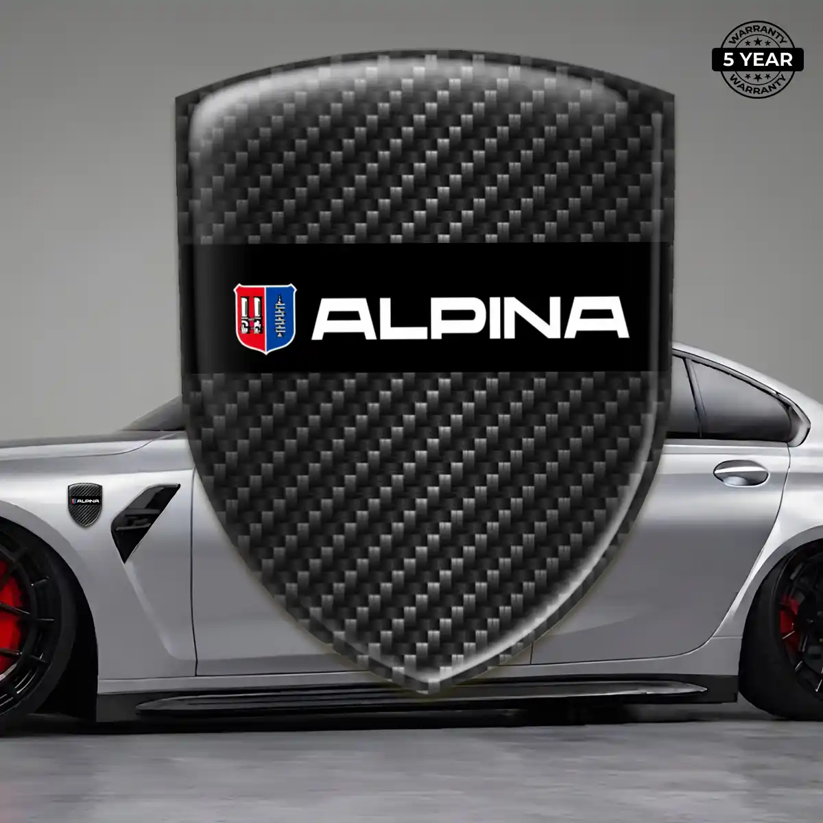 BMW Alpina Silicone Sticker Refined Design