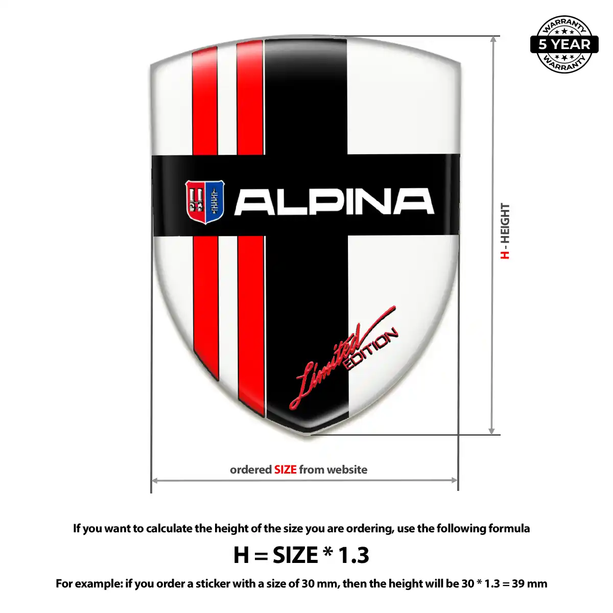 BMW Alpina Sticker Refined Design