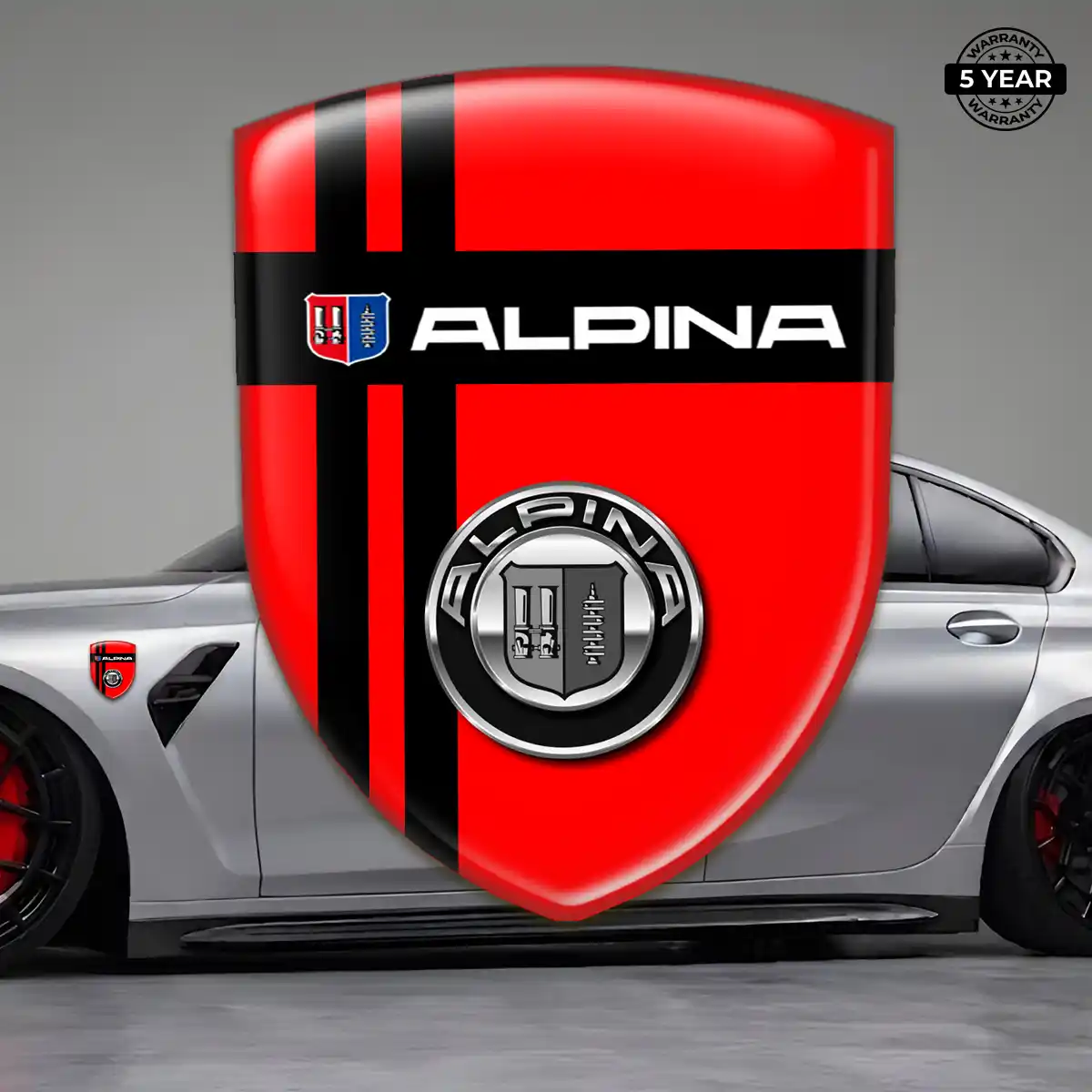 BMW Alpina Vehicle Logo Sticker Refined Design