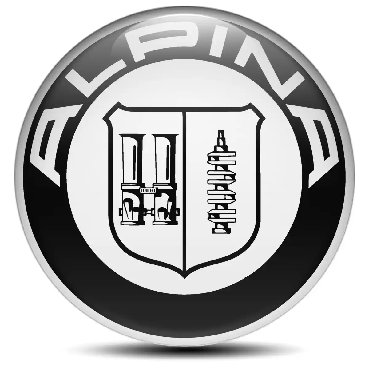 BMW Alpina Wheel Emblem Self-Adhesive Stylish Design
