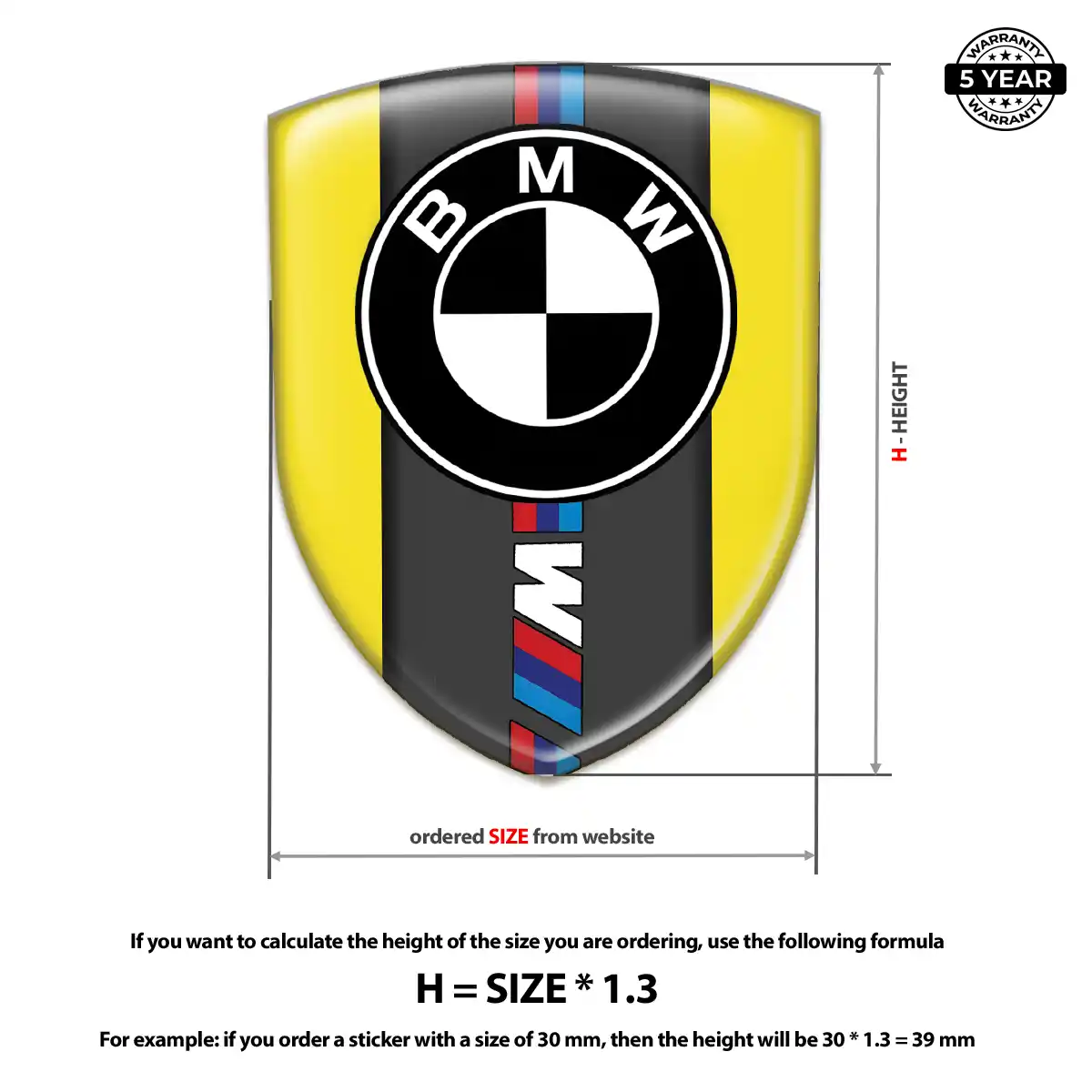 BMW Automotive Emblem Sticker Exclusive Series