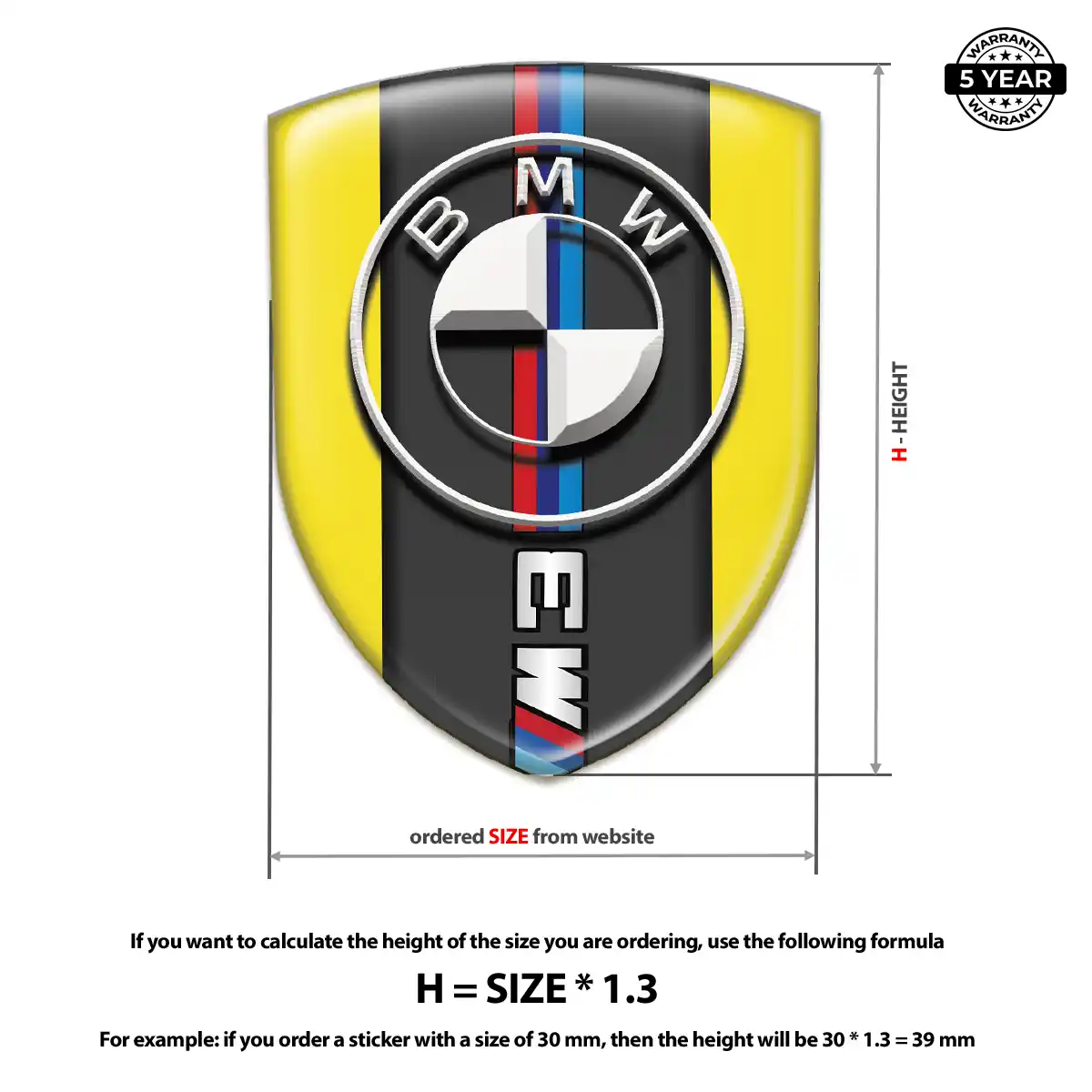 BMW Automotive Logo Sticker Deluxe Edition