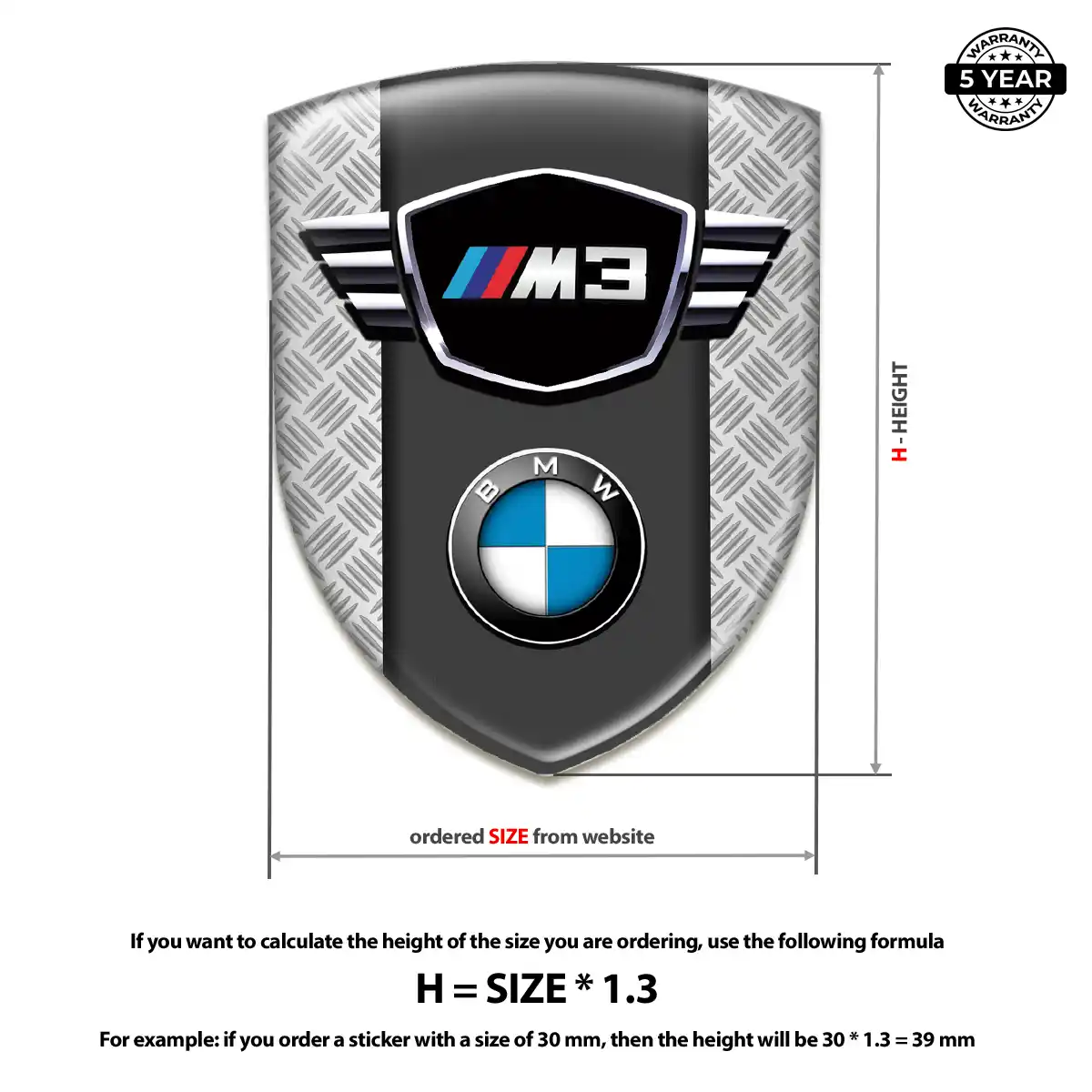 BMW Automotive Logo Sticker Elite Finish