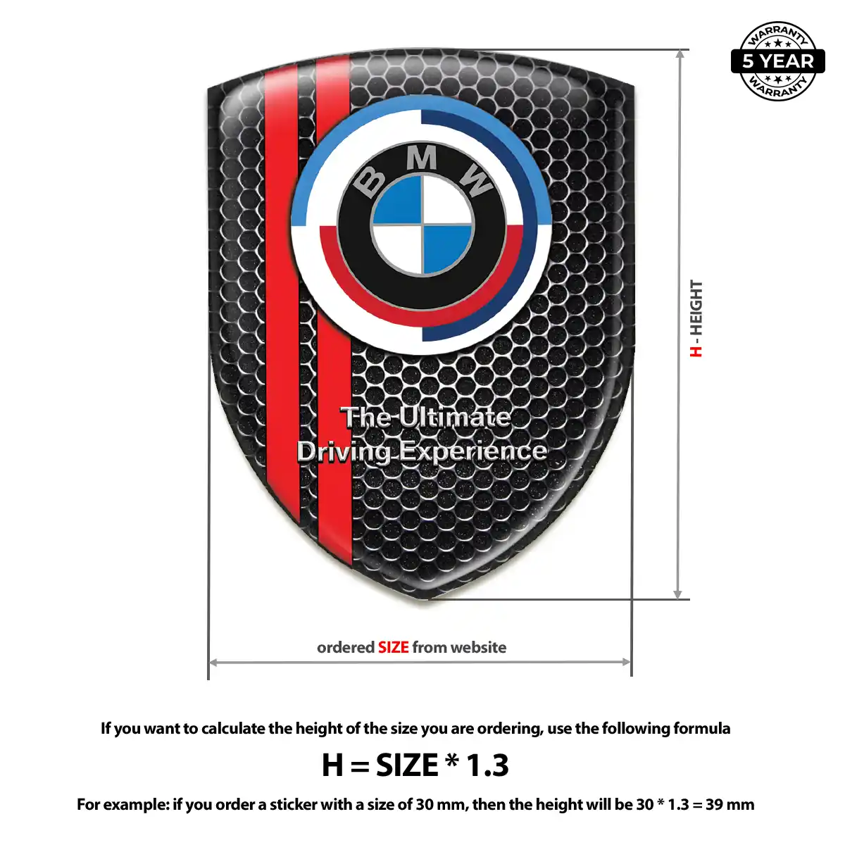 BMW Automotive Logo Sticker Exclusive Series