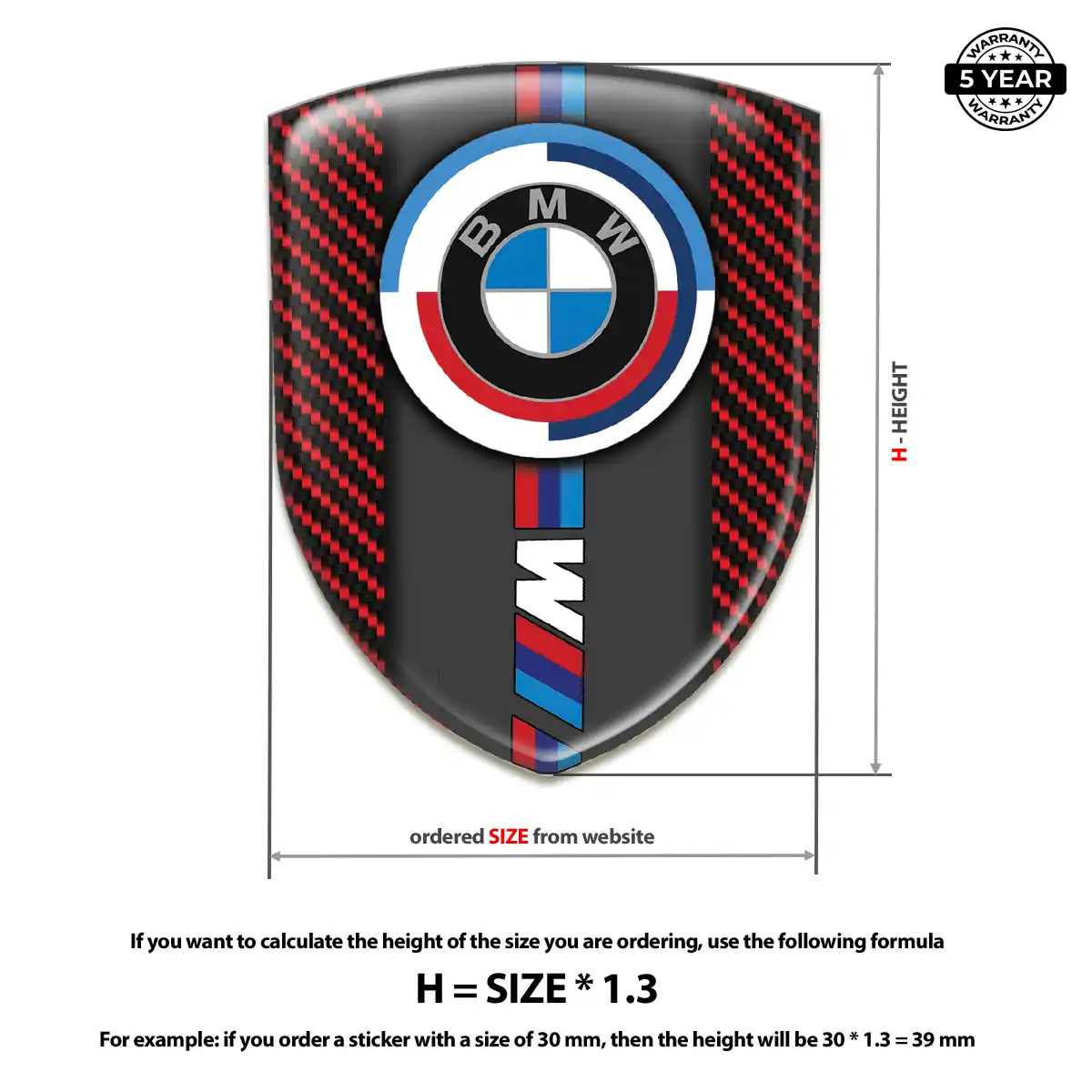 BMW Automotive Logo Sticker Prestige Line