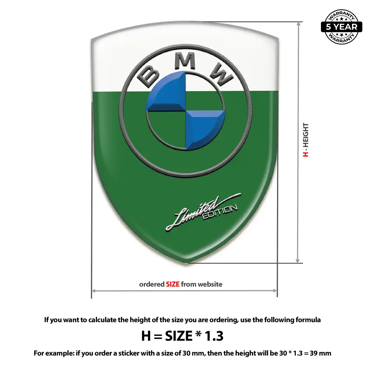 BMW Automotive Logo Sticker Sleek Style