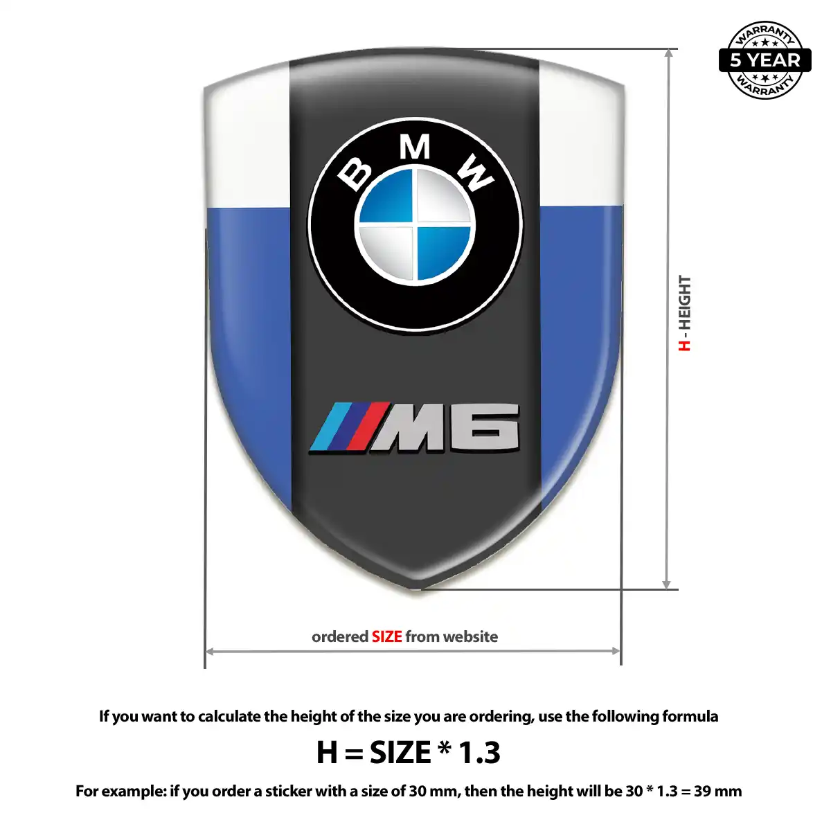 BMW Automotive Resin Decal Deluxe Edition
