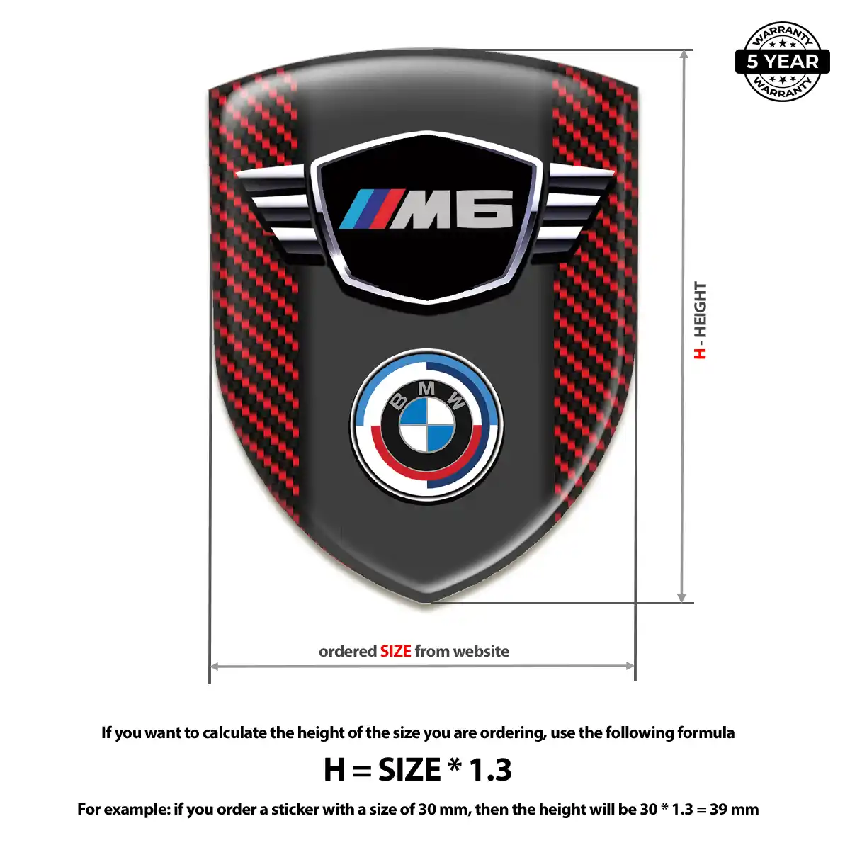 BMW Automotive Resin Decal Prestige Line