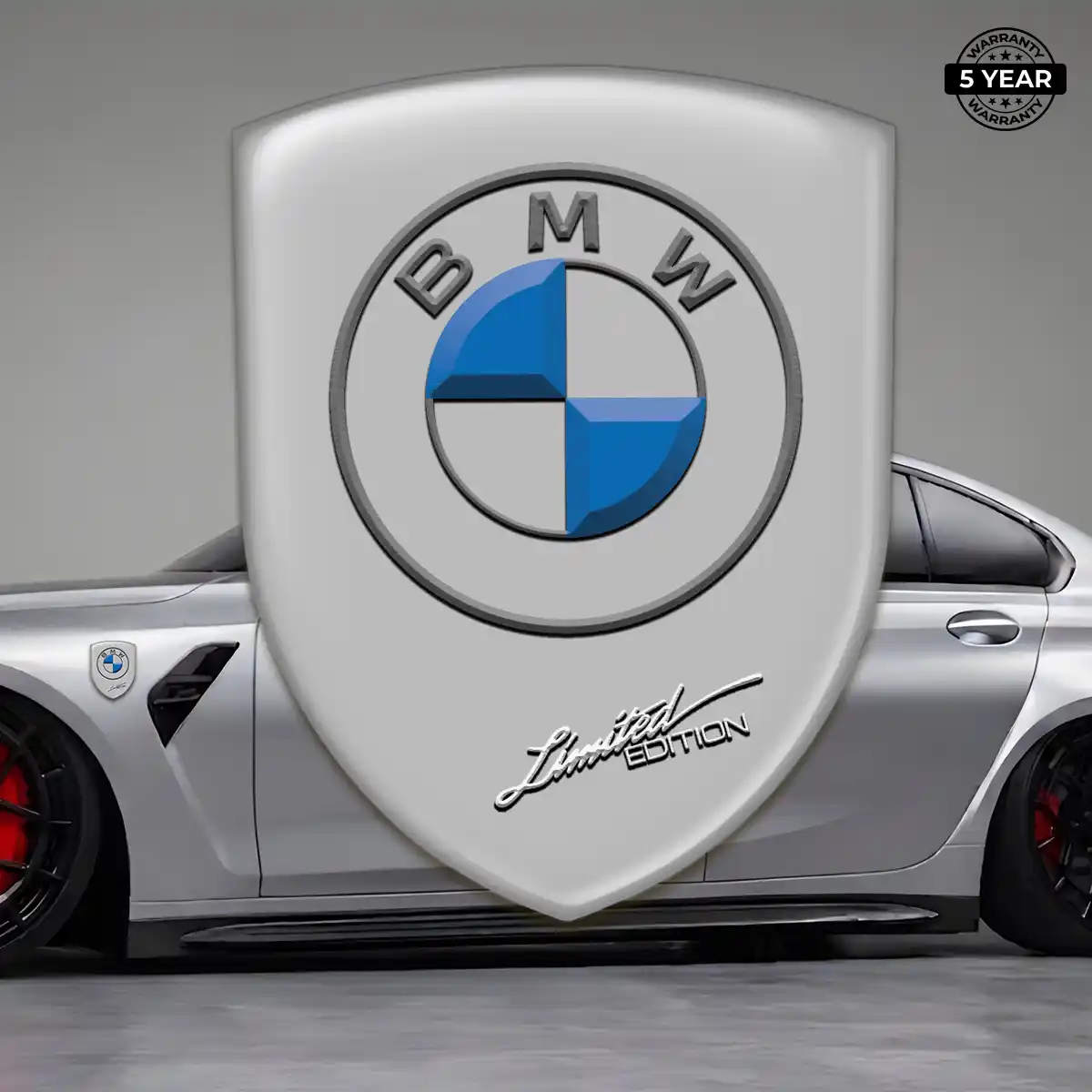BMW Automotive Resin Decal Refined Design