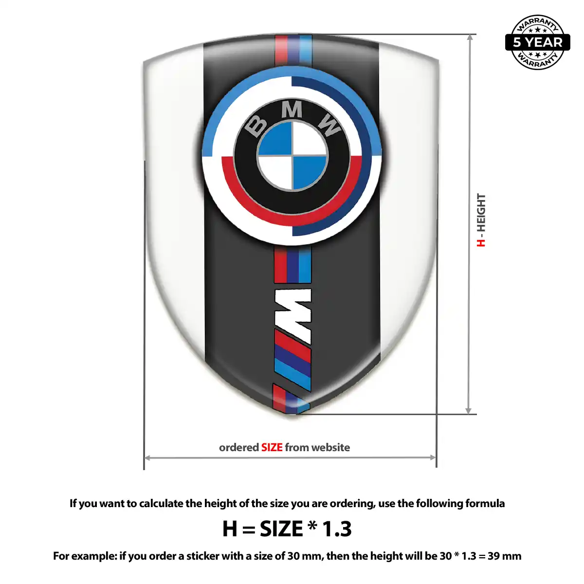 BMW Automotive Resin Decal Superior Craft