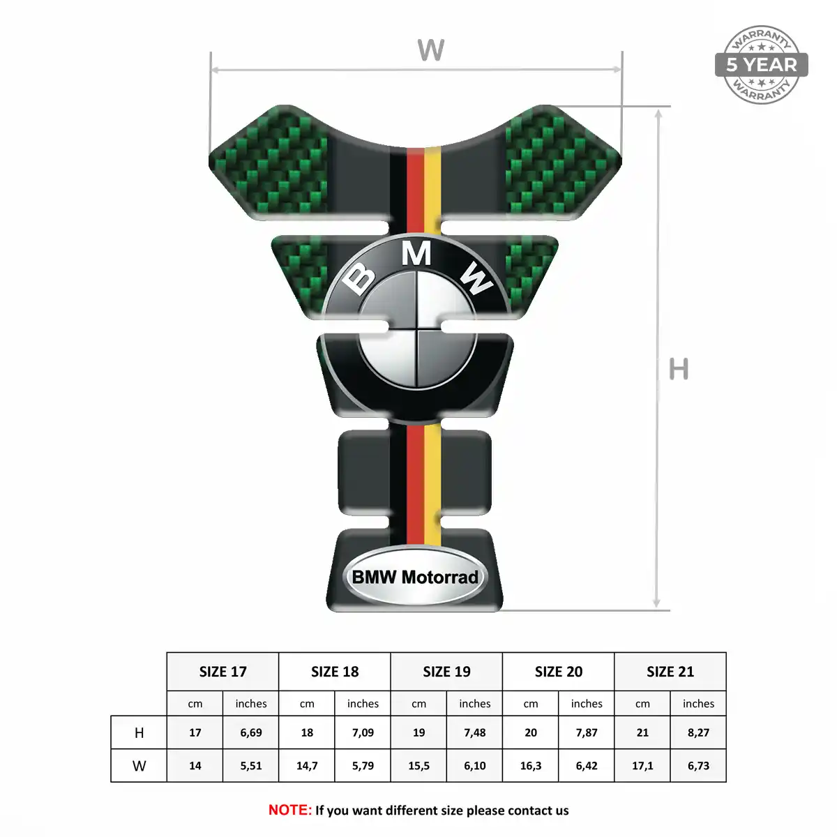 BMW Bike Tank Protector Signature Grade