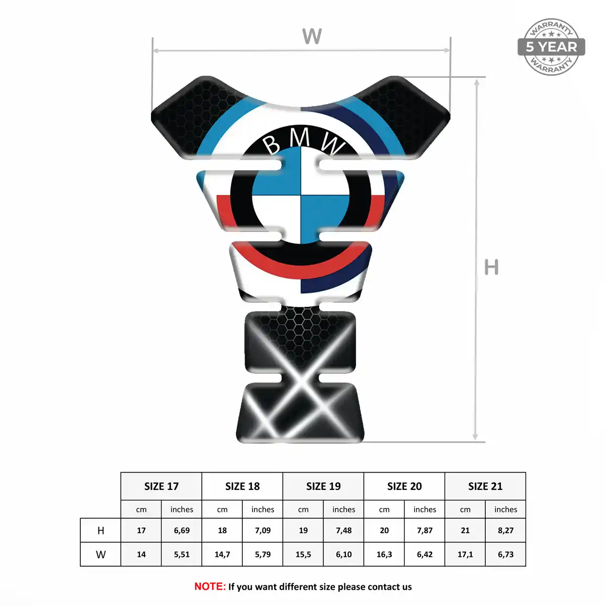 BMW Bike Tank Protector Sleek Style