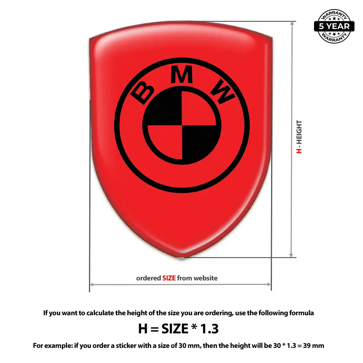 BMW Car Badge Sticker Exclusive Series