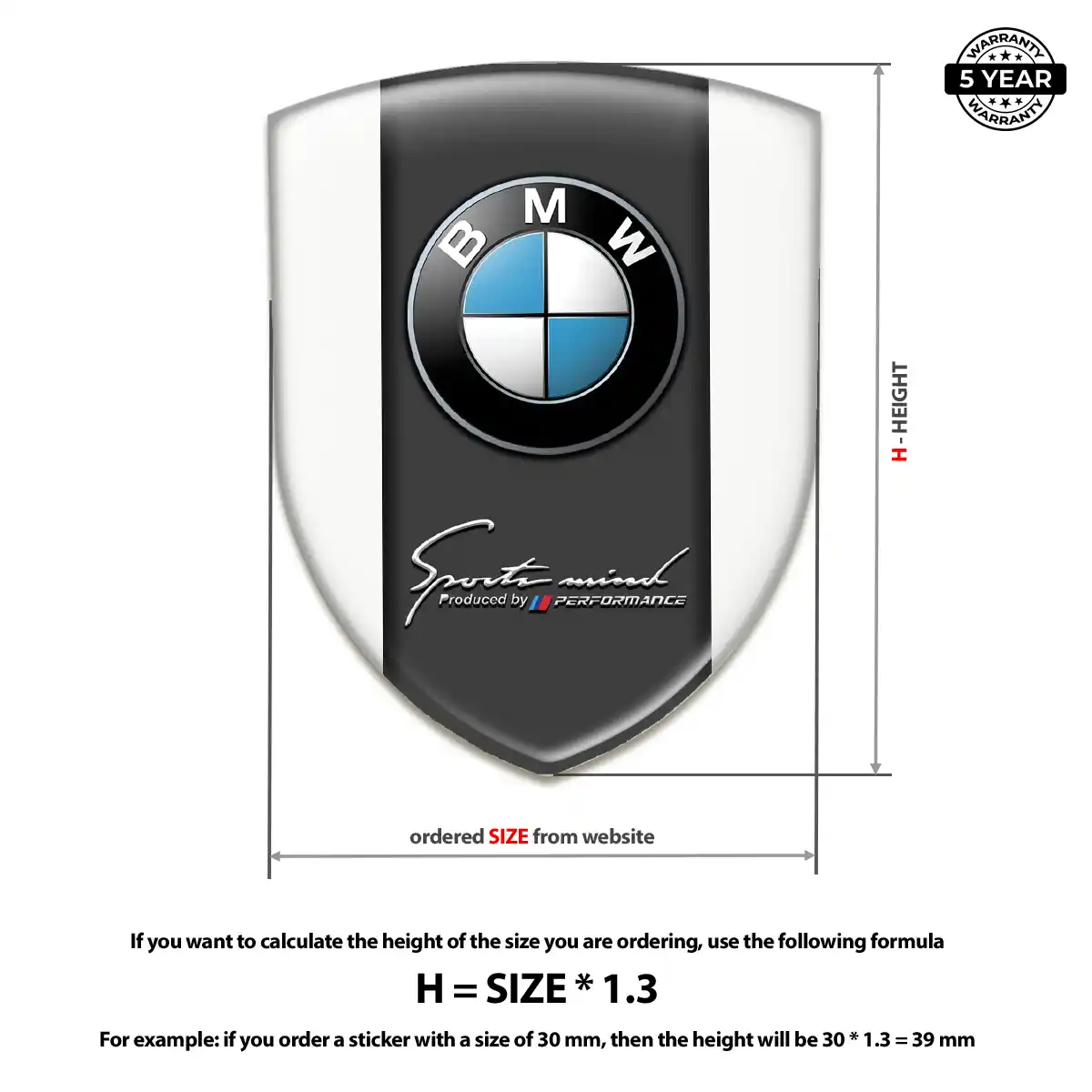 BMW Car Badge Sticker Prime Quality